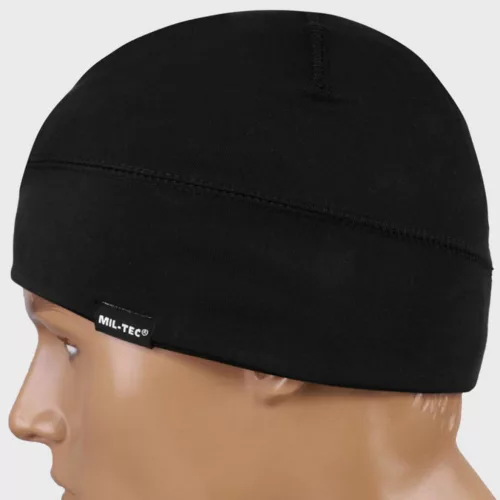 Mil-Tec Elastic Fleece Cap, black