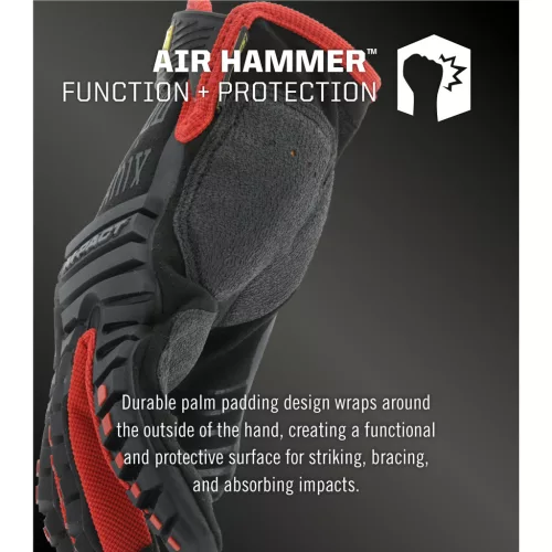 Mechanix M-Pact Handschuhe, Schwarz/Rot