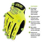 Mechanix Hi-Viz M-Pact kesztyű, sárga