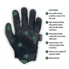 Mechanix Tempest rukavice, čierna XL