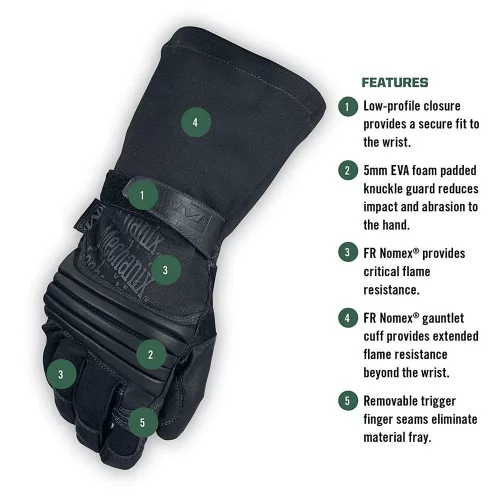 Mechanix Azimuth manusi, negru XL