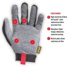 Mechanix Specialty 0,5mm Hi-Dexterity kesztyű, szürke