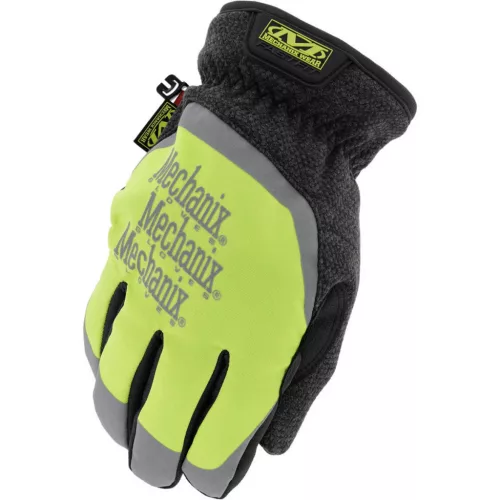 Mechanix CW CR-FastFit Hi-Víz kesztyű, fekete/zöld M
