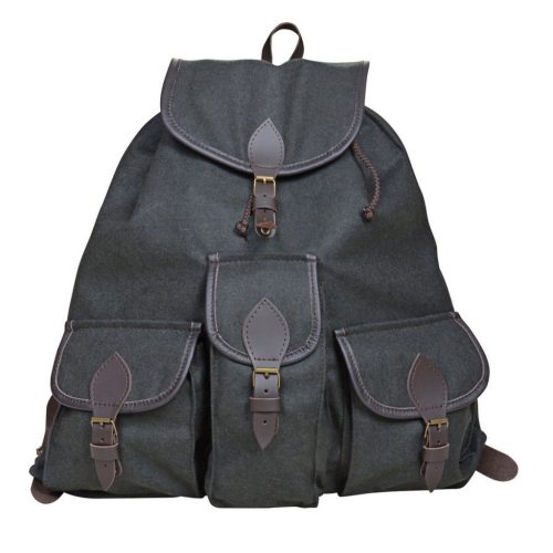 Lodenrucksack (3 Taschen), Grün