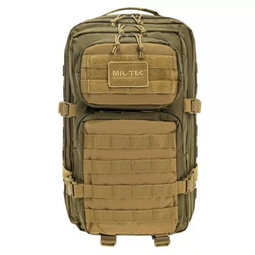 Mil-Tec US Assault rucsac, verde/coyote