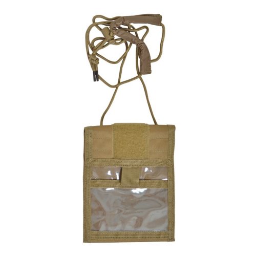 Puzdro na doklady M-Tramp B31 so šnúrkou, coyote