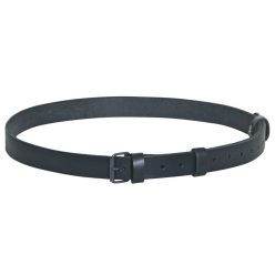 Leather belt, black