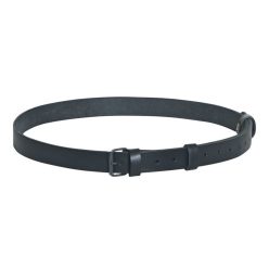 Leather belt, black