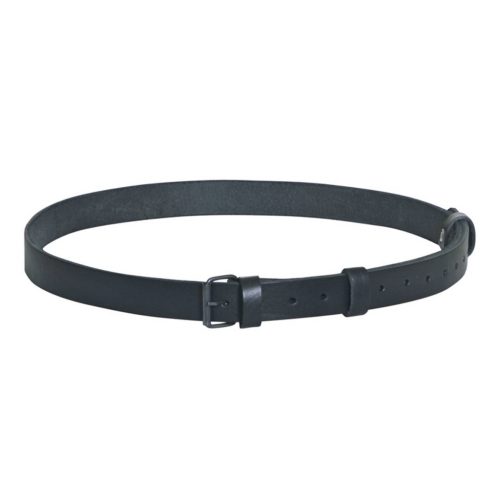 Leather belt, black