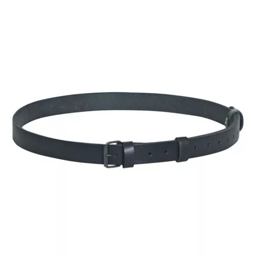 Leather belt, black
