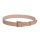 Leather field belt, brown 40 mm