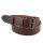 Leather field belt, dark brown 4x125cm