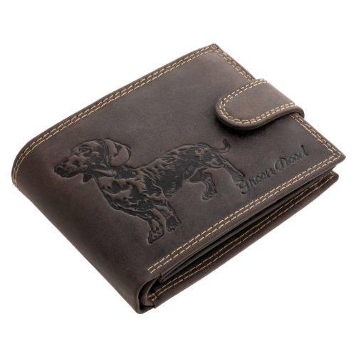 GreenDeed hunter wallet, dachshund