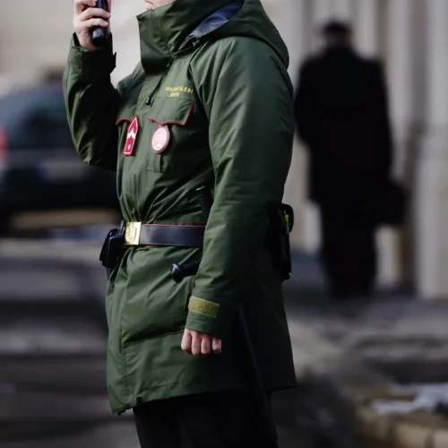 Service waist belt, black 50 mm