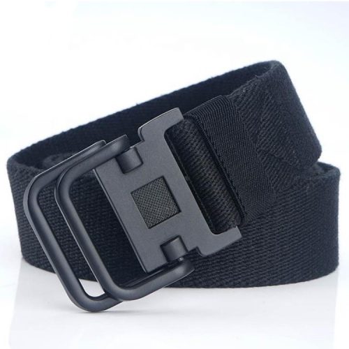 DTD Canvas Web Belt, black 3,8x120 cm