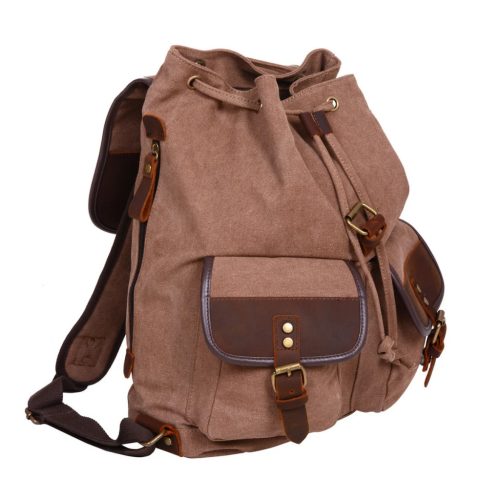Aihki 2 Taschen Rucksack, Braun