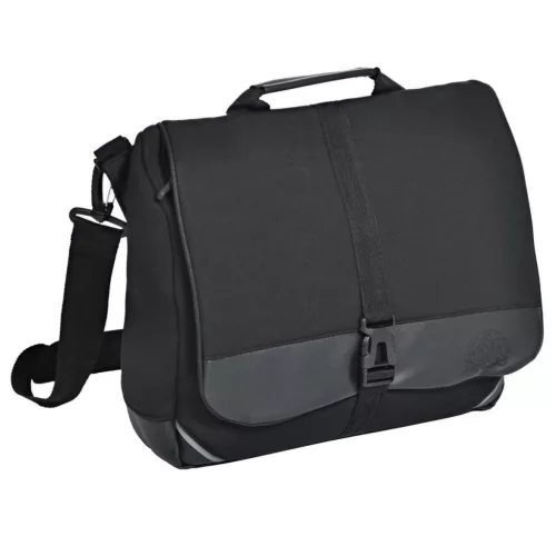 Herne Neopren Kuriertasche, Schwarz