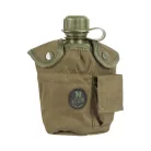 M-Tramp Feldflasche mit Hülle und Alu-Becher, Grün