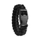 M-Tramp paracord karkötő, fekete 20cm
