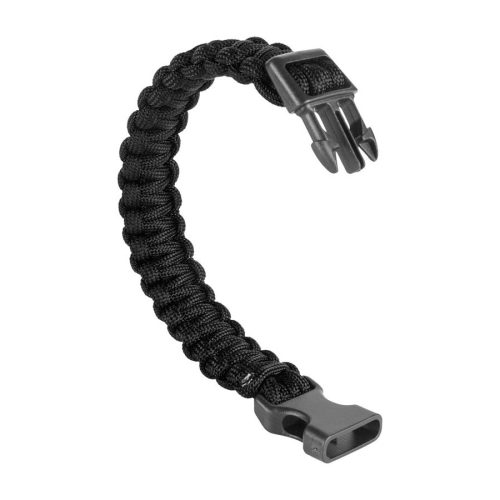 M-Tramp paracord karkötő, fekete 20cm