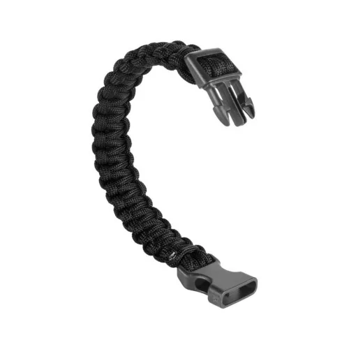 M-Tramp paracord karkötő, fekete 20cm