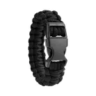 M-Tramp náramok paracord, čierna 23cm