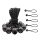 M-Tramp bungee balls, black 20cm