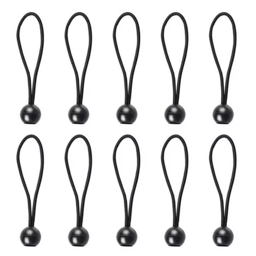 M-Tramp Loptových Bungee Šnúrok, čierna 20cm