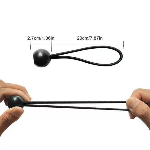 M-Tramp Bungee Bälle, Schwarz 20cm