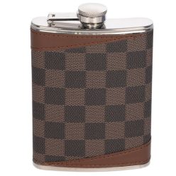Taschenflasche mit karierte Bezug