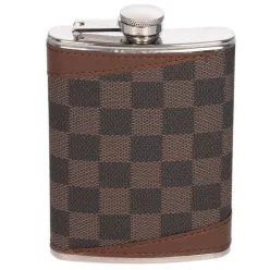 Taschenflasche mit karierte Bezug