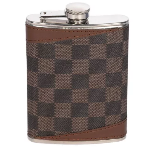 Taschenflasche mit karierte Bezug