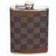 Flask with checkered pattern