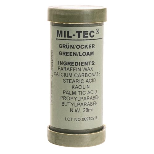 Mil-Tec camo face paint, green/brown