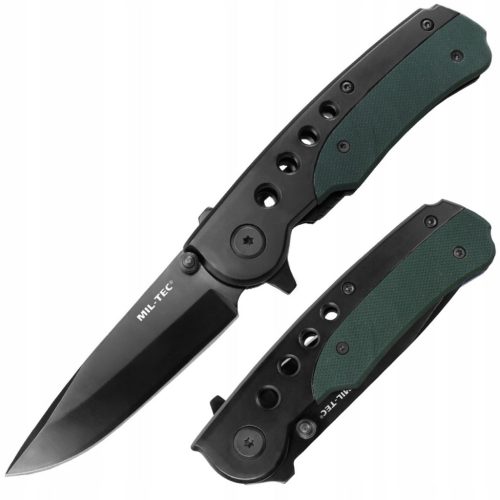 Mil-Tec Taschenmesser, Schwarz/Grün