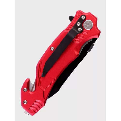 Mil-Tec Fire Brigade Einhandmesser, Rot