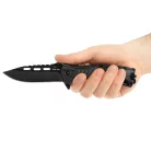 Mil-Tec Einhand-Überlebensmesser, Schwarz