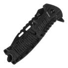 Mil-Tec Einhand-Überlebensmesser, Schwarz