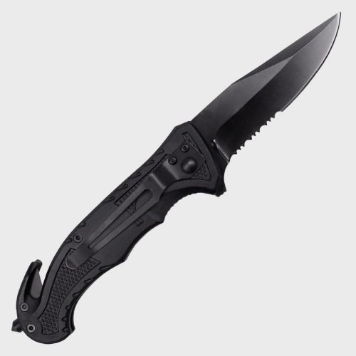 Mil-Tec Rescue pocket knife, black