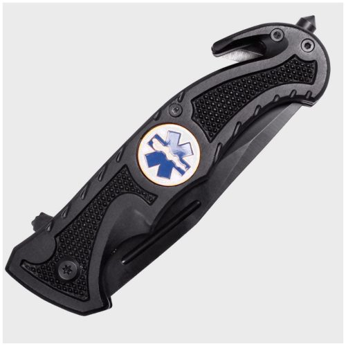 Mil-Tec Rescue Taschenmesser, Schwarz