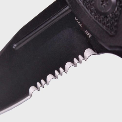 Mil-Tec Rescue pocket knife, black