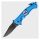 Mil-Tec Rescue pocket knife, blue