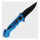 Mil-Tec Rescue pocket knife, blue