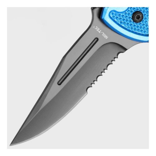 Mil-Tec Rescue pocket knife, blue
