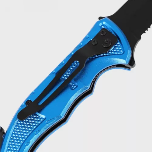 Mil-Tec Rescue Taschenmesser, Blau