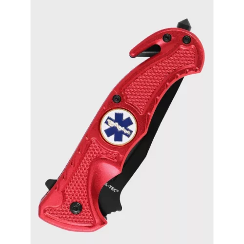 Mil-Tec Rescue Taschenmesser, Rot