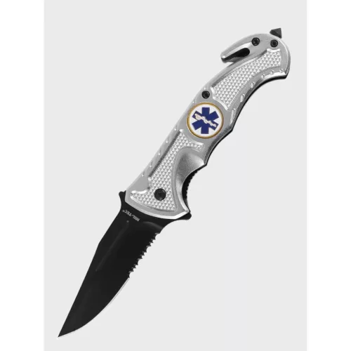 Mil-Tec Rescue kés, ezüst