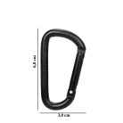 M-Tramp carabiner, black 6cm