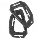 Mil-Tec tactical carabiner, black