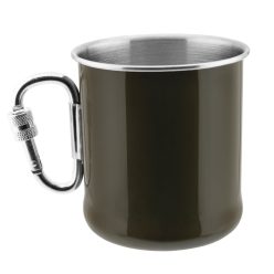 Mil-Tec karabineres bögre, zöld 250ml